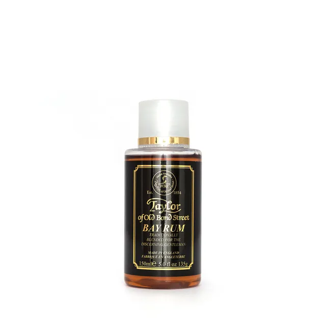 taylor-of-old-bond-street-platinum-bay-rum-aftershave-lotion-150-ml-holziger-duf image 1