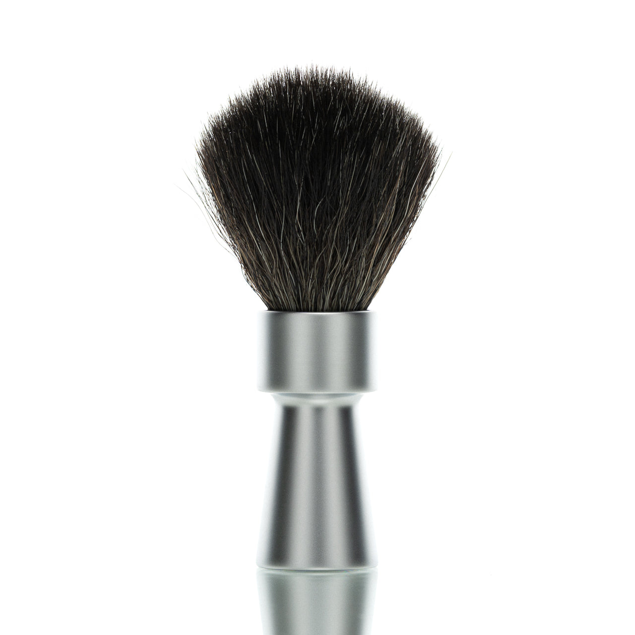 merkur-1100-rasierpinsel-matt-chrom-synthetik-haar-vegane-black-fibre image 1