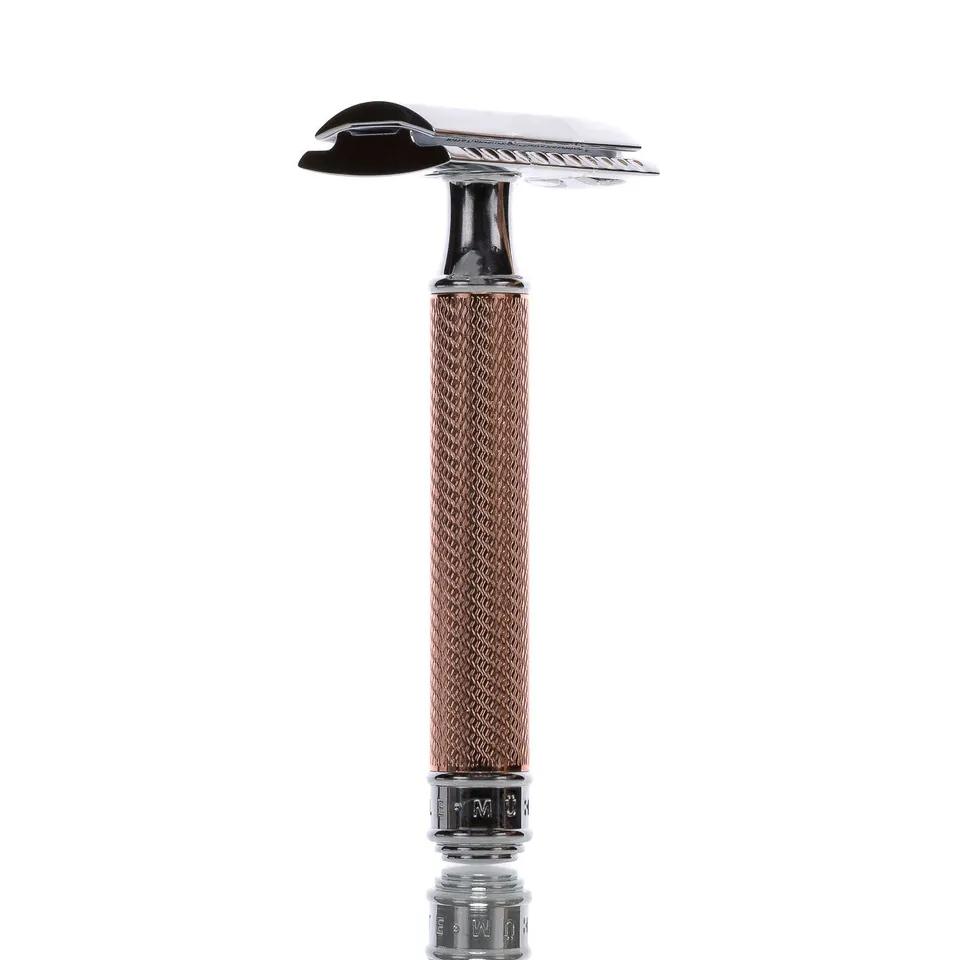m-hle-r89-rasierhobel-rose-gold-geschlossener-kamm-double-edge-1-st-ck-sanft image 1
