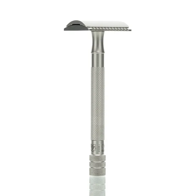 merkur-25-inox-rasierhobel-offener-kamm-edelstahl-langer-griff image 1