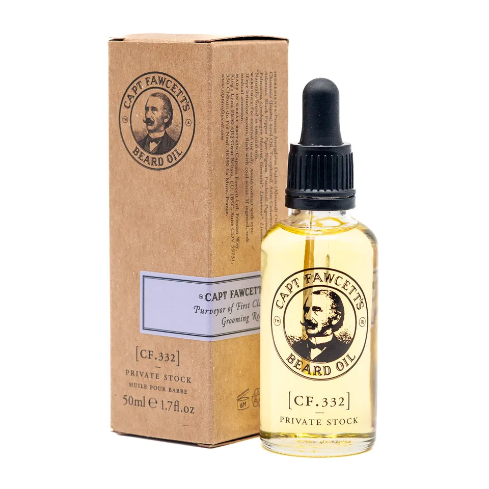 captain-fawcett-private-stock-beard-oil-50ml-zedernholz-patchouli image 1
