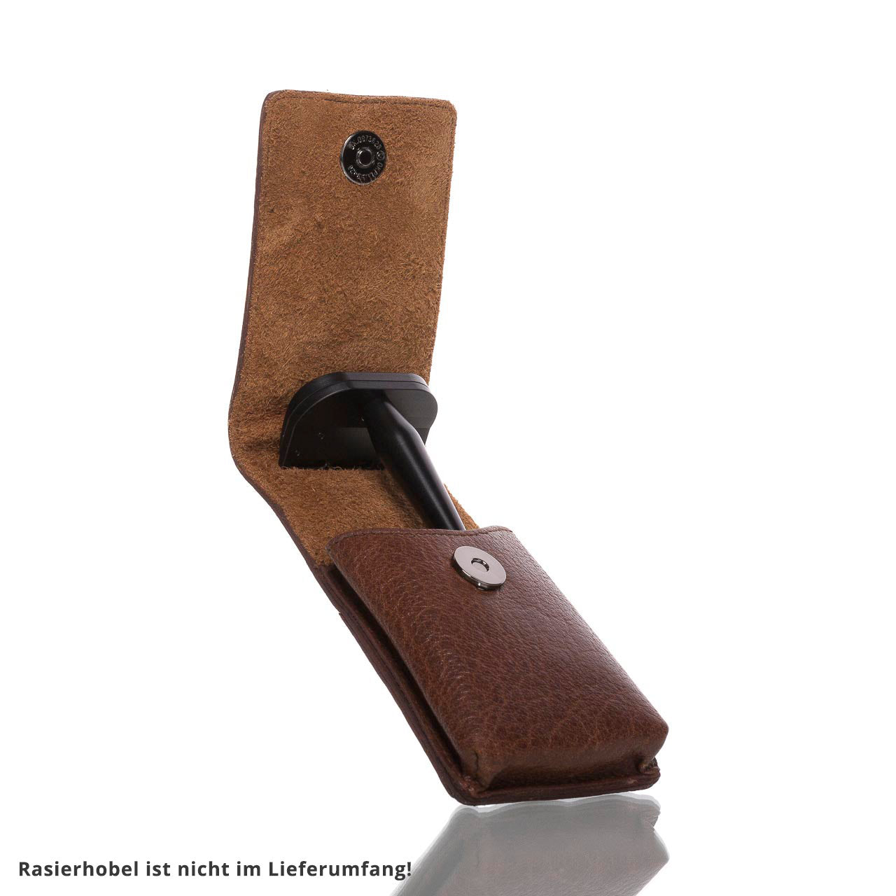 giesen-forsthoff-lederetui-rasierhobel-braun-magnet image 2