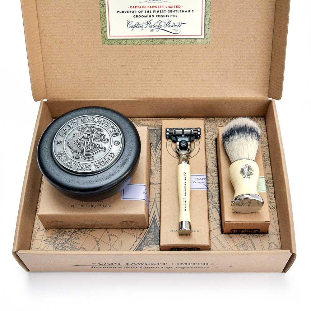captain-fawcett-shave-brush-razor-soap-gift-set-rasierset-mit-rasierpinsel-rasie image 2