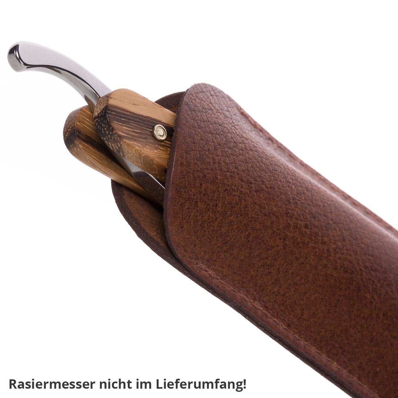 giesen-forsthoff-stecketui-leder-braun-rasiermesser image 1