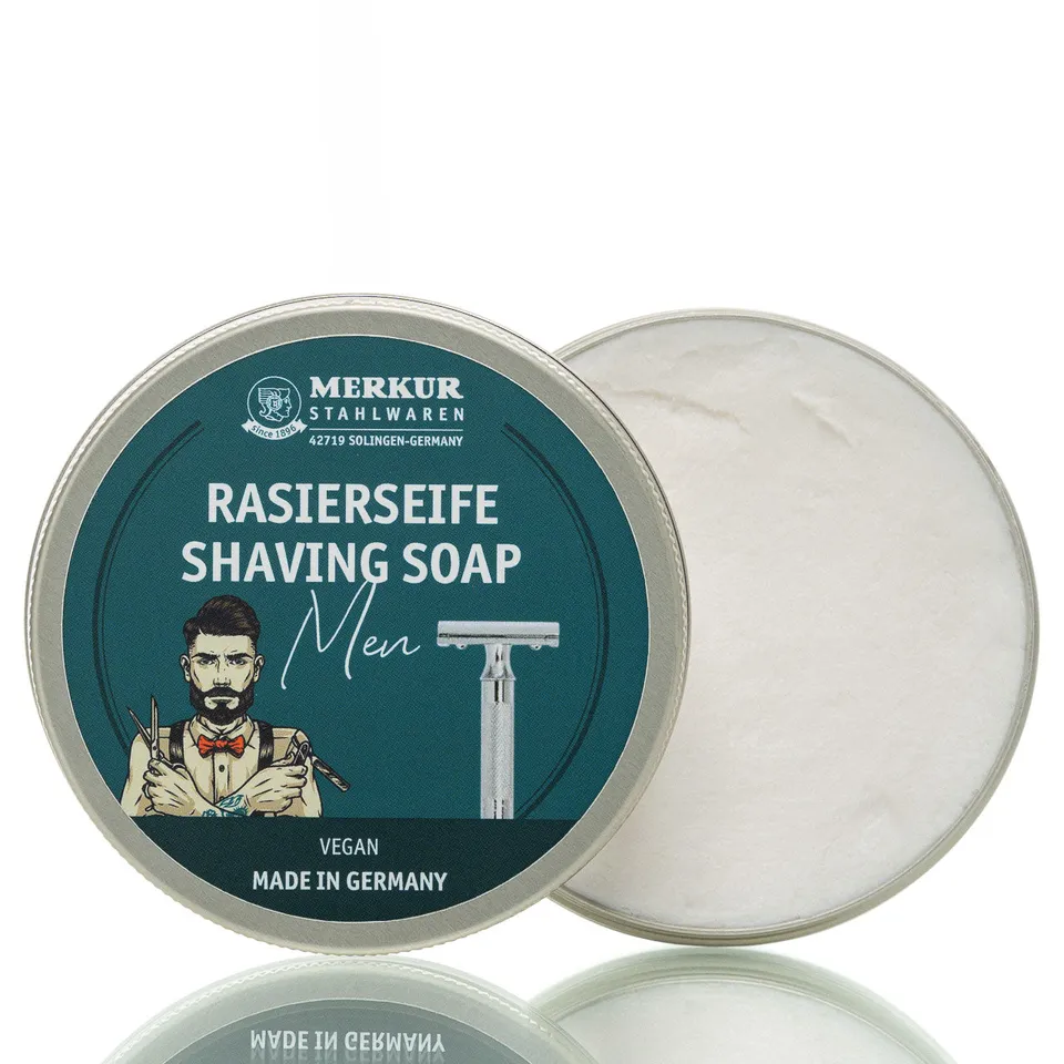 merkur-men-rasierseife-100-g-vegan-dezent-parf-miert image 1