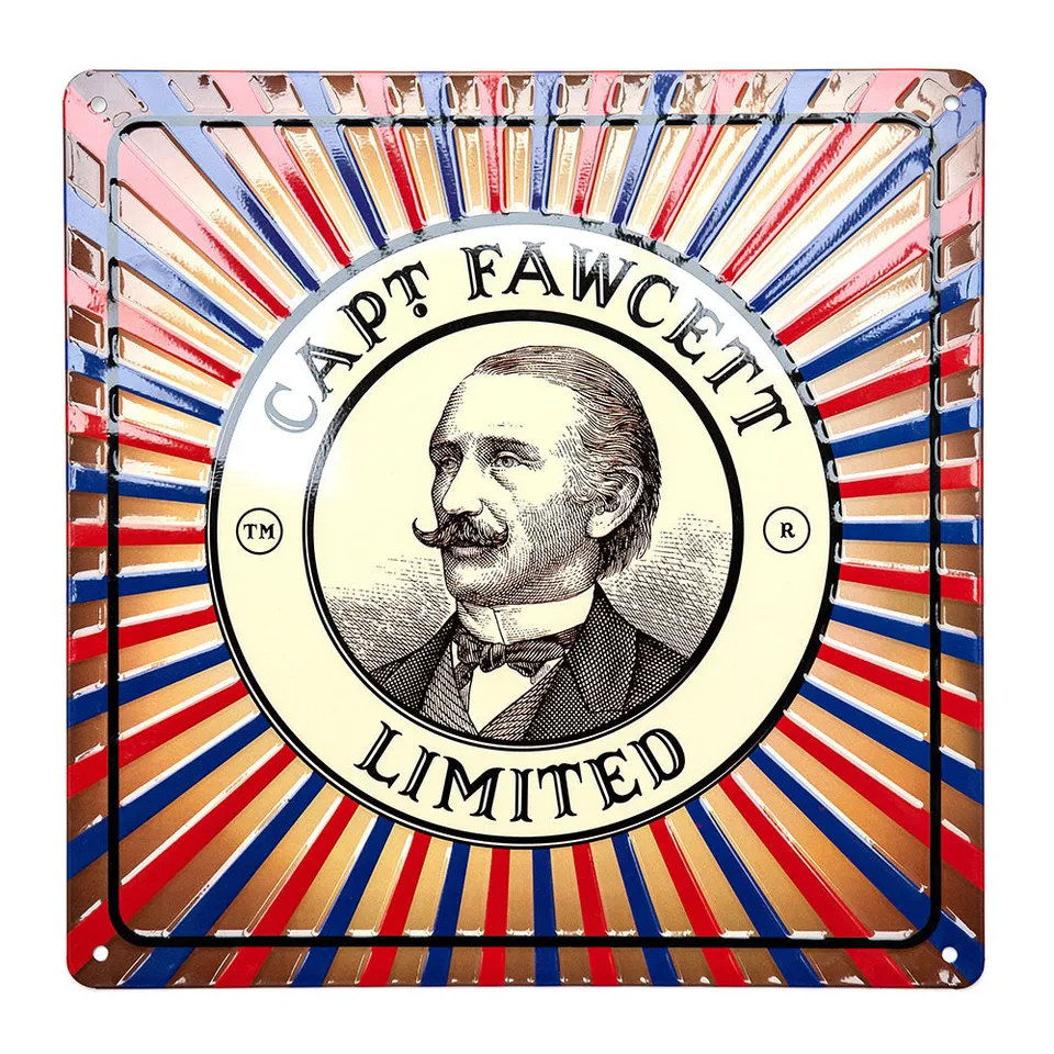captain-fawcett-accessories-blechschild-tin-sign image 1