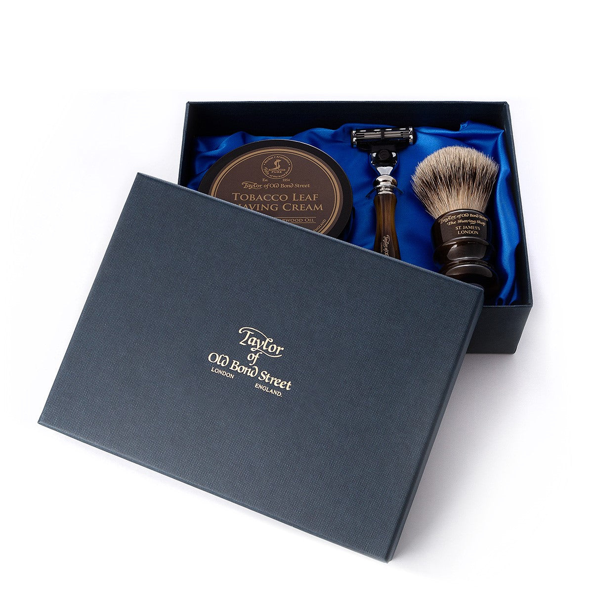taylor-tobacco-leaf-rasier-set-geschenkbox-pinsel-mach3 image 2