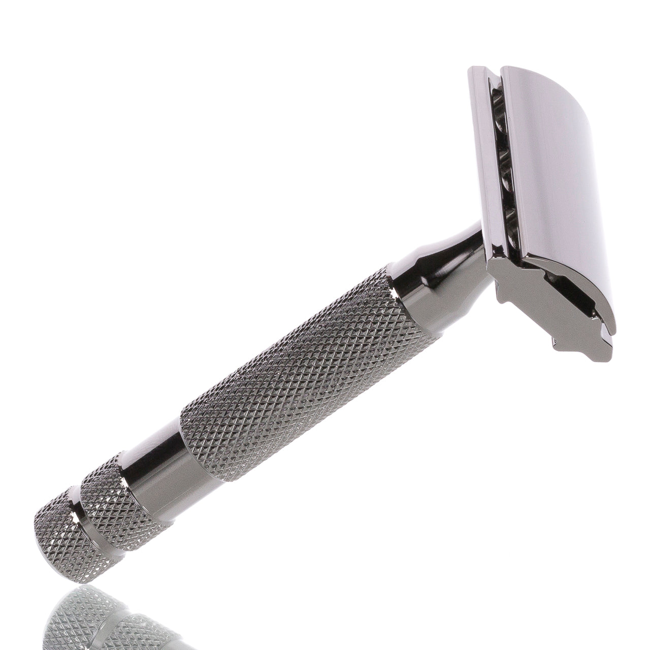blackbeards-rasur-rasierhobel-6c-gunmetal-geschlossener-kamm-double-edge-6-stufe image 2