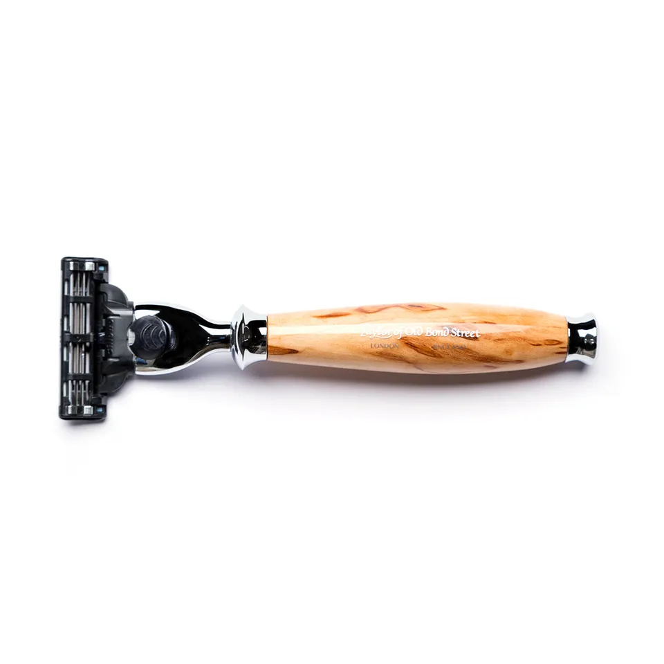 taylor-of-old-bond-street-sandalwood-mach3-rasierer-mit-birkenholzgriff image 1
