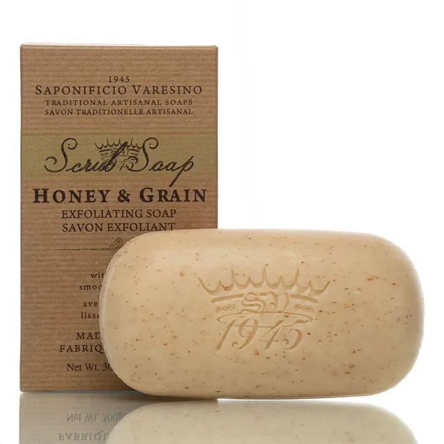 saponificio-varesino-honey-grain-peelingseife-300g-honig image 1
