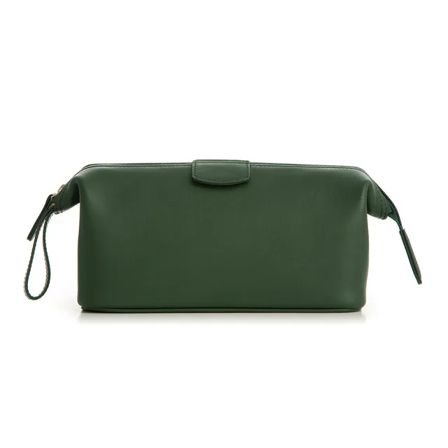 taylor-of-old-bond-street-royal-forest-green-leder-kulturbeutel-mittel image 1