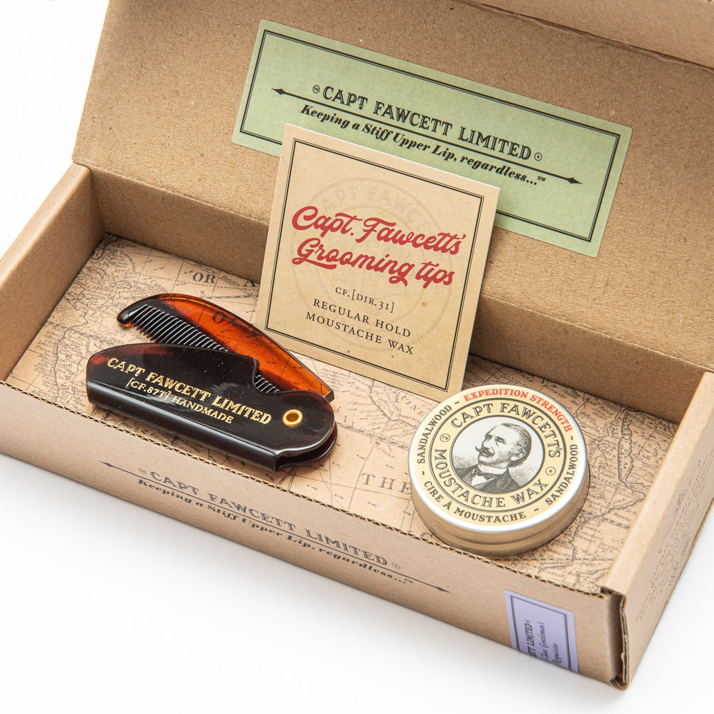 captain-fawcett-moustache-care-schnurrbartwachs-kamm-lavendel image 7