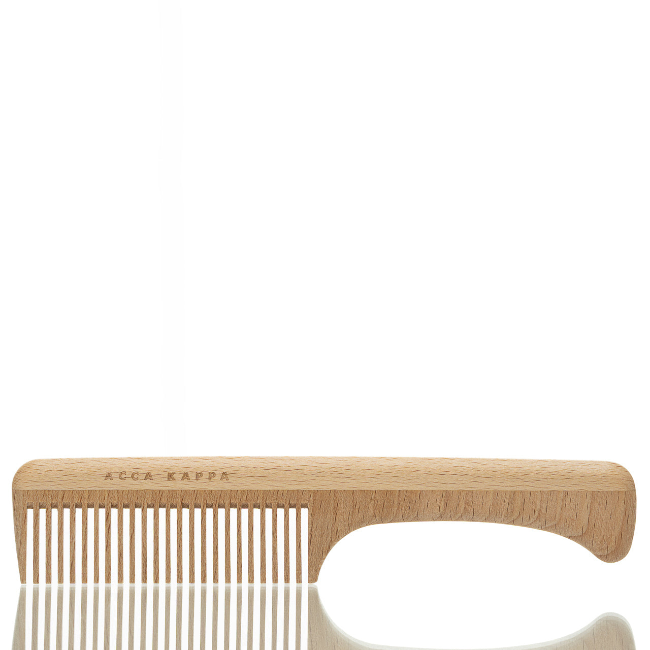 acca-kappa-natura-holzkamm-buche-mit-griff-20-cm-antistatisch-made-in-italy image 2