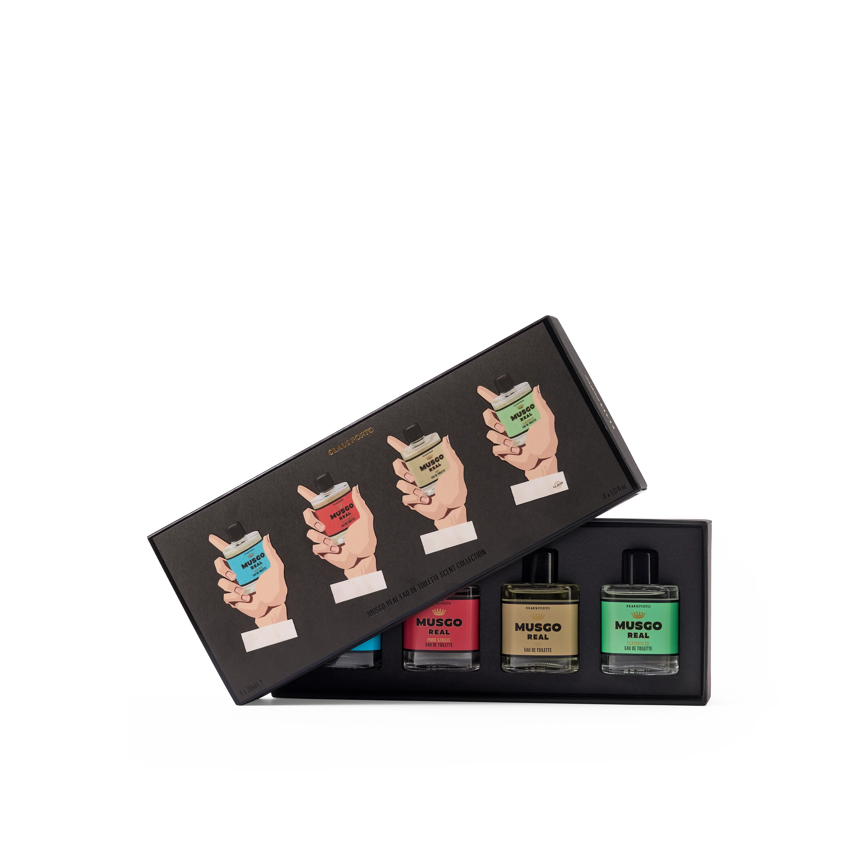 musgo-real-classic-scent-hands-up-mini-eau-de-toilette-geschenkset-mit-4-x-40-ml image 1