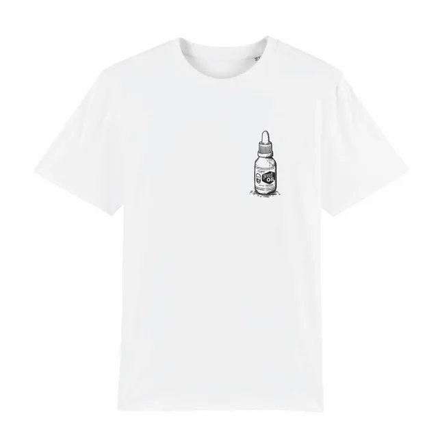 beyer-s-oil-bottle-t-shirt-wei-bio-baumwolle image 1