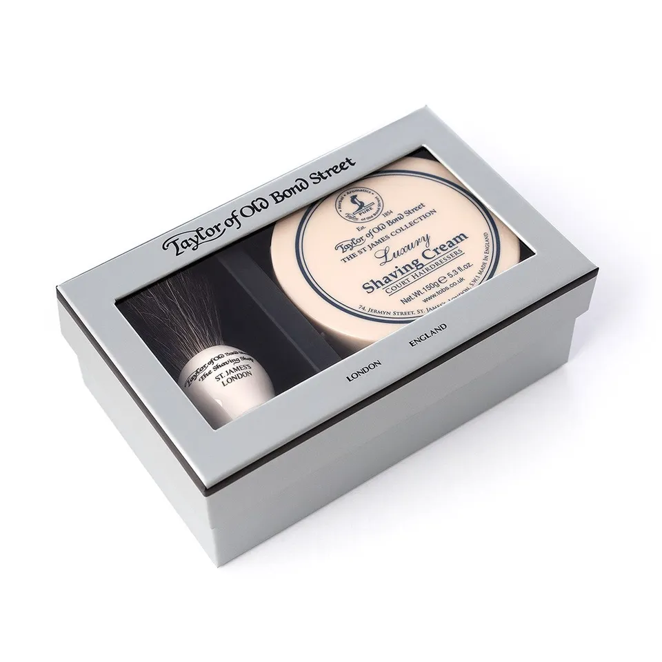 taylor-st-james-rasierset-dachshaar-pinsel-creme-150g-citrus image 1