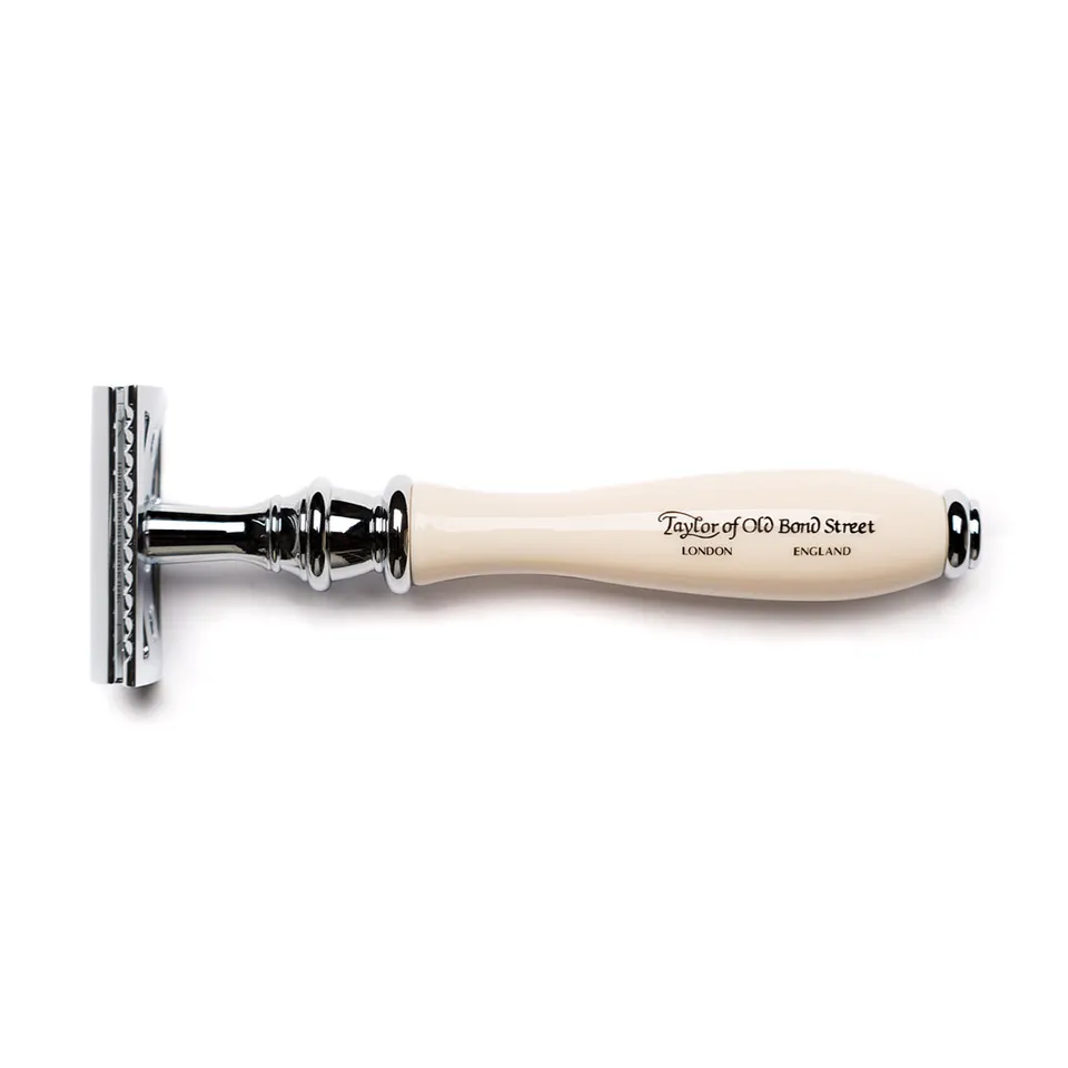 taylor-of-old-bond-street-sandalwood-victorian-safety-razor-elfenbein-rasierhobe image 1