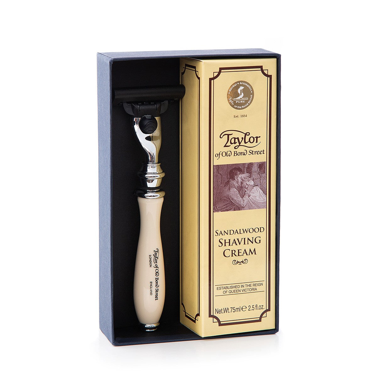 taylor-of-old-bond-street-sandalwood-victorian-mach3-rasierset-75-ml image 1