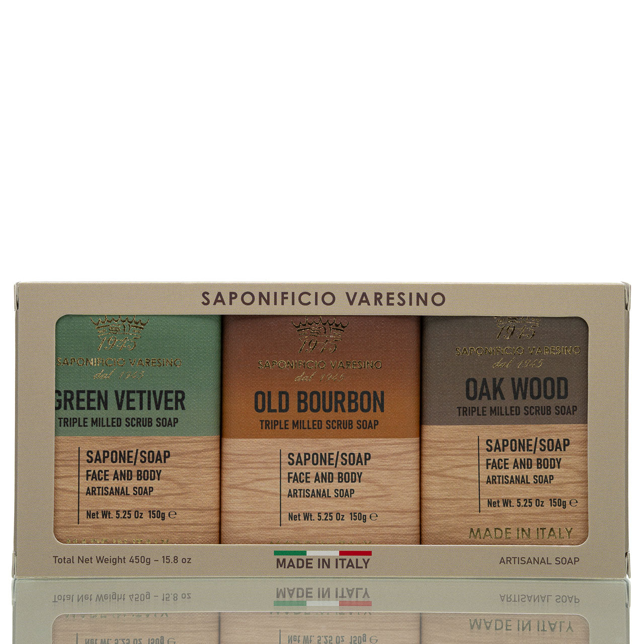 saponificio-varesino-wooden-line-seifenbox-3x150g image 1