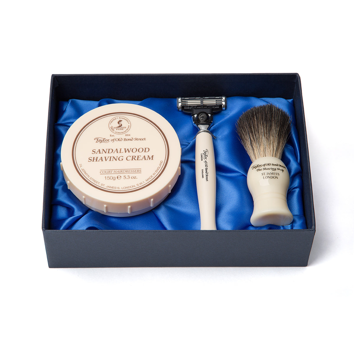 taylor-sandalwood-rasierset-no-74-geschenkbox-3-teilig image 1