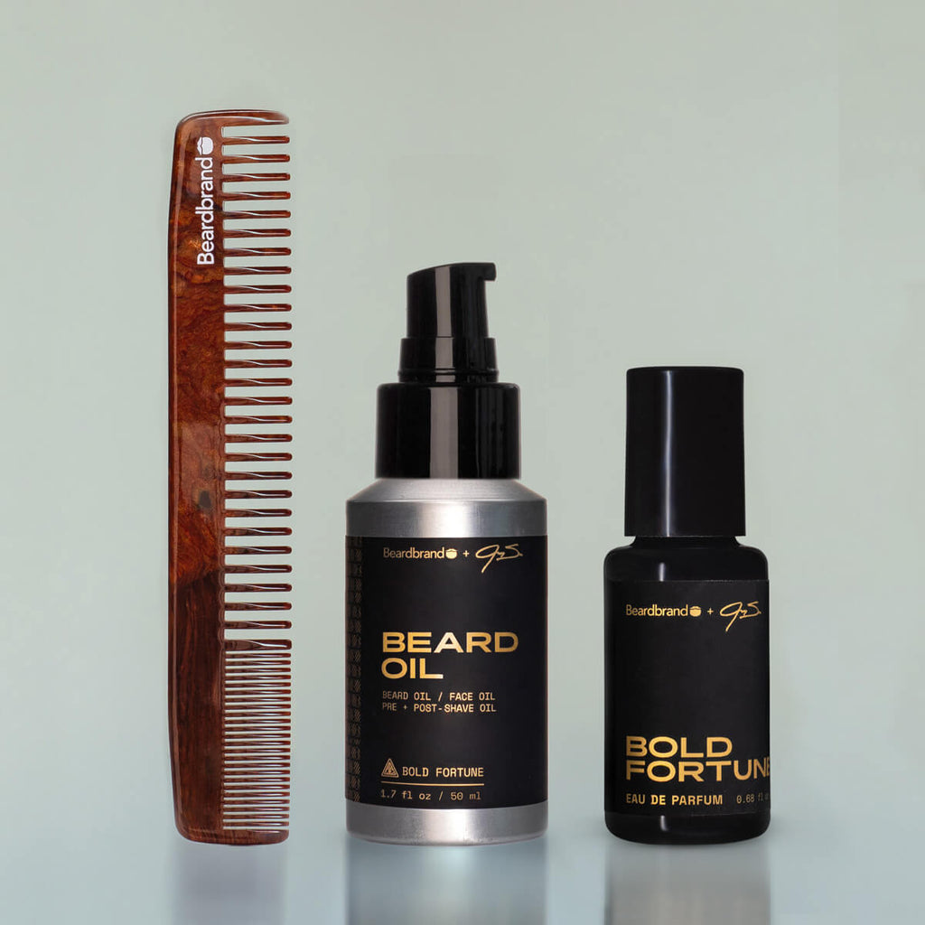 beardbrand-bold-fortune-pflegeset-cologne-bart-l-kamm image 1