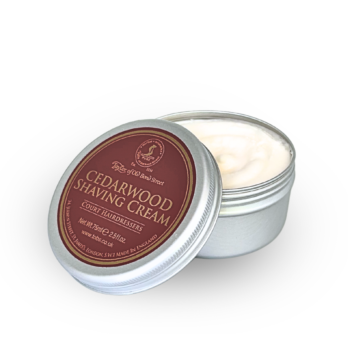 taylor-of-old-bond-street-cedarwood-rasiercreme-schale-75-ml-holziger-duft image 2
