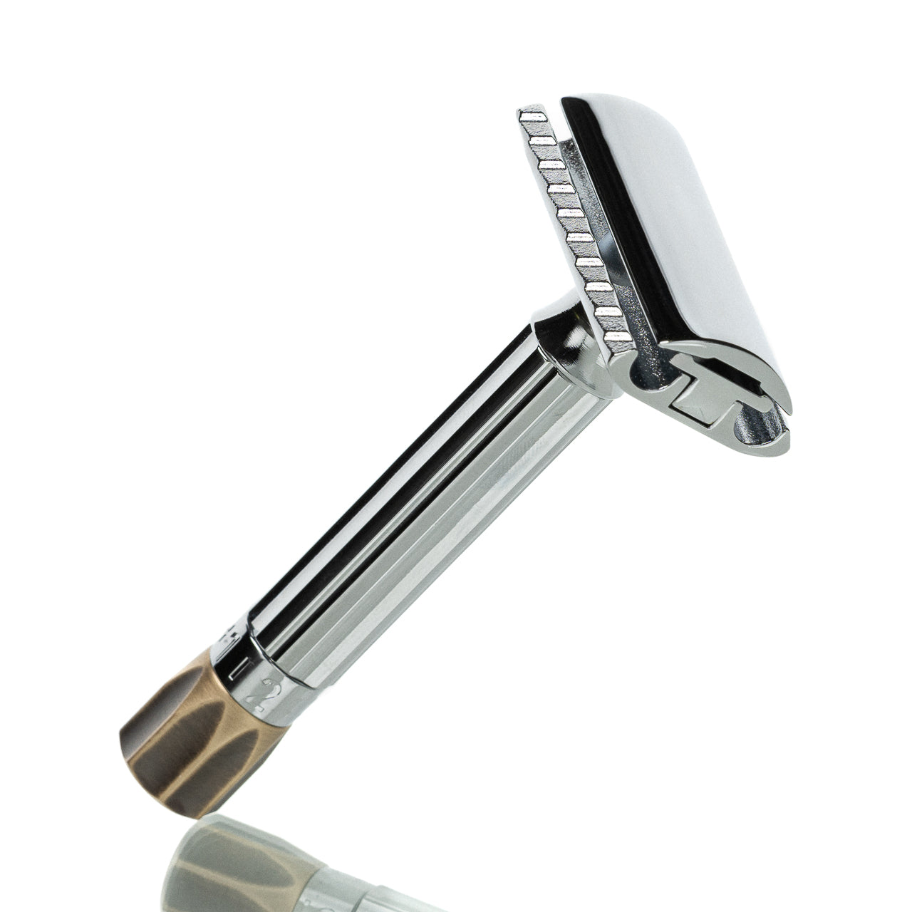 merkur-progress-500c-rasierhobel-einstellbar-antik-messing image 2