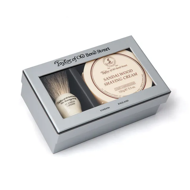 taylor-of-old-bond-street-sandalwood-rasierset-rasiercreme-150g-pinsel image 1