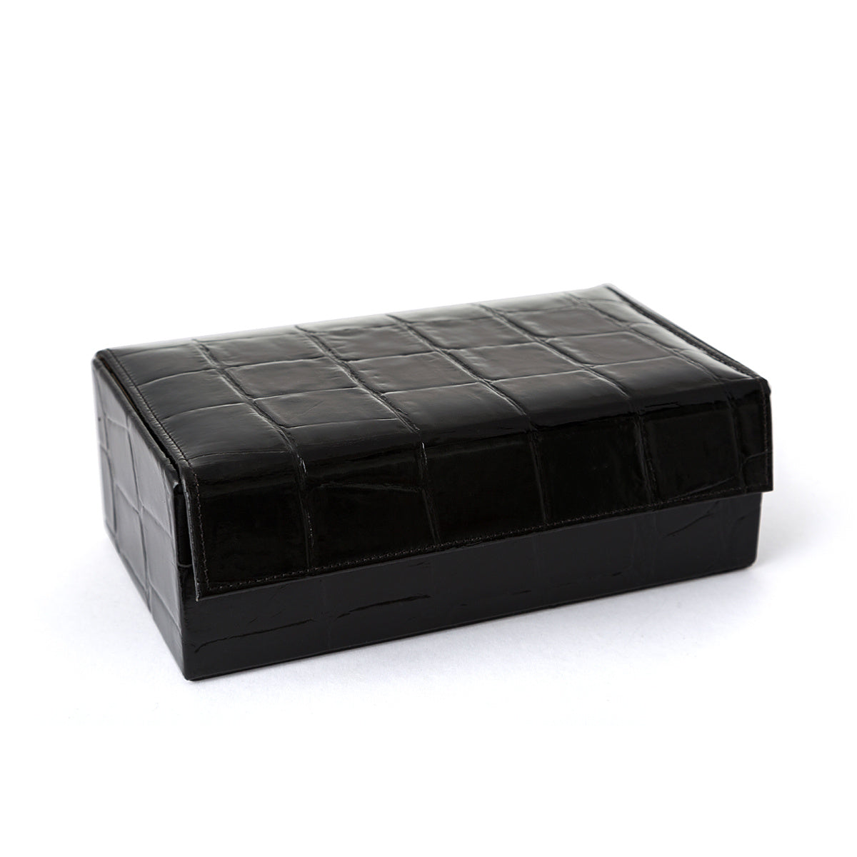 taylor-jermyn-street-rasierbox-leder-schwarz-leer-mock-crock image 1