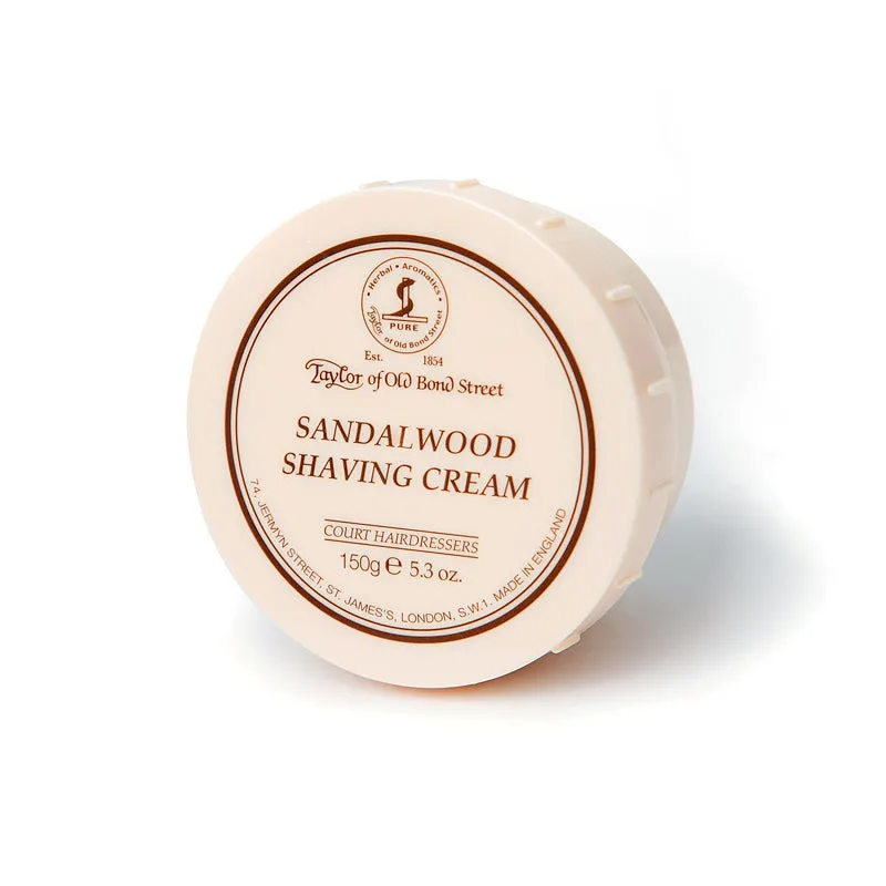taylor-of-old-bond-street-sandalwood-rasiercreme-150g-im-tiegel-holzig image 1