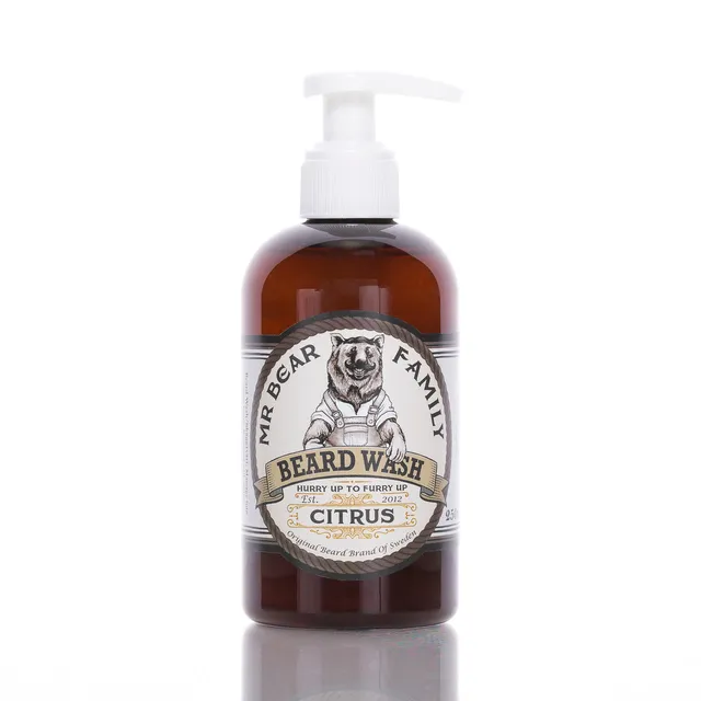 mr-bear-family-citrus-bartshampoo-250ml-milde-bartw-sche image 1
