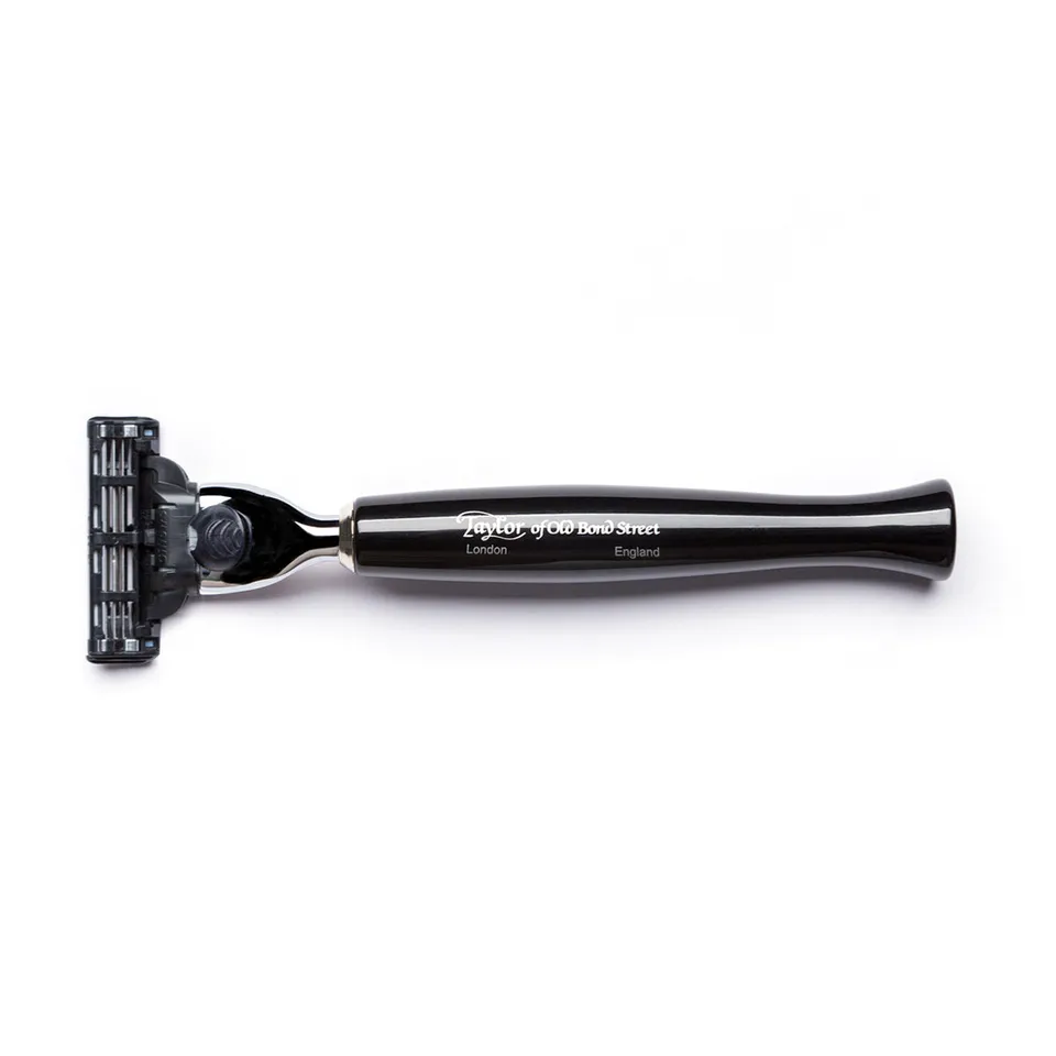 taylor-of-old-bond-street-platinum-no-74-mach3-rasierer-mit-schwarzem-griff image 1