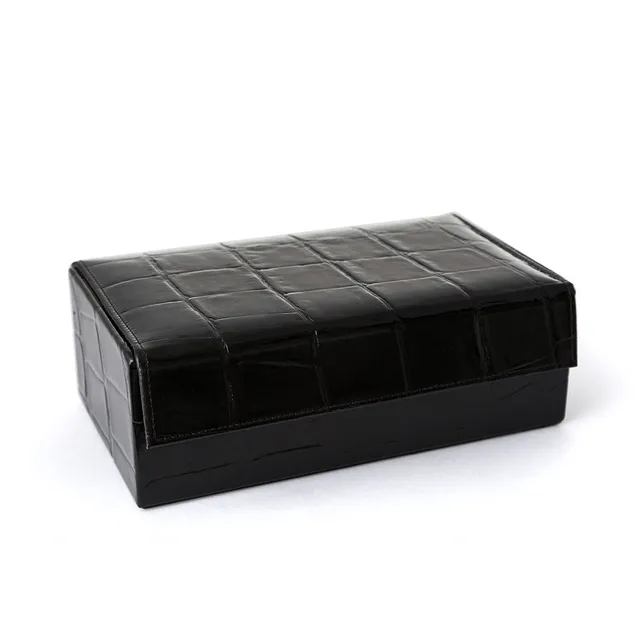 taylor-jermyn-street-rasierbox-leder-schwarz-leer-mock-crock image 1