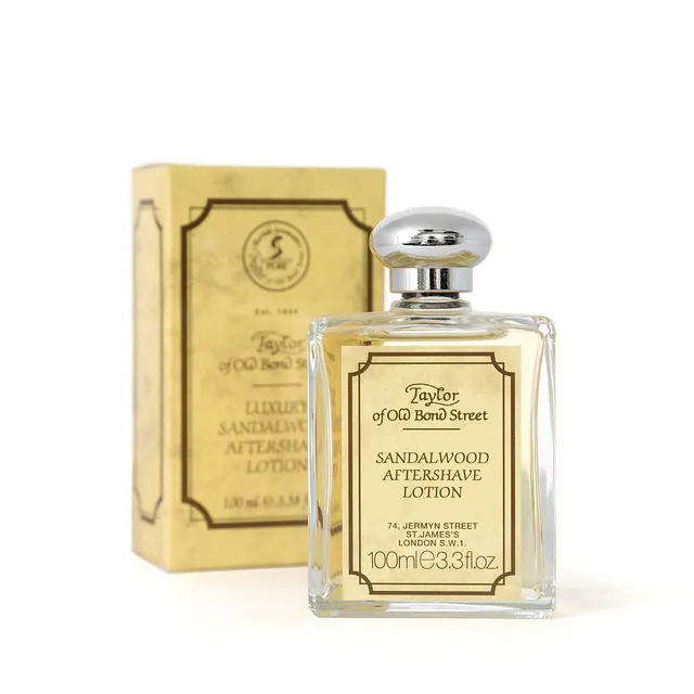 taylor-of-old-bond-street-sandalwood-aftershave-lotion-100-ml-holzig image 1