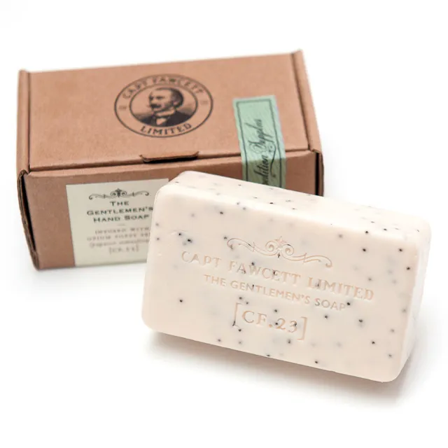 captain-fawcett-the-gentleman-s-soap-cf-23-seife-mohn-peeling image 1