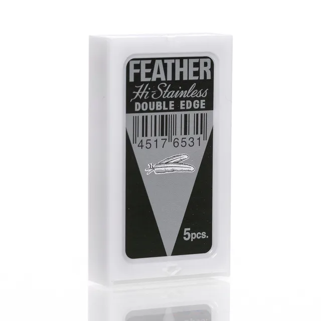 feather-hi-stainless-rasierklingen-double-edge-5-st-ck-scharf image 1