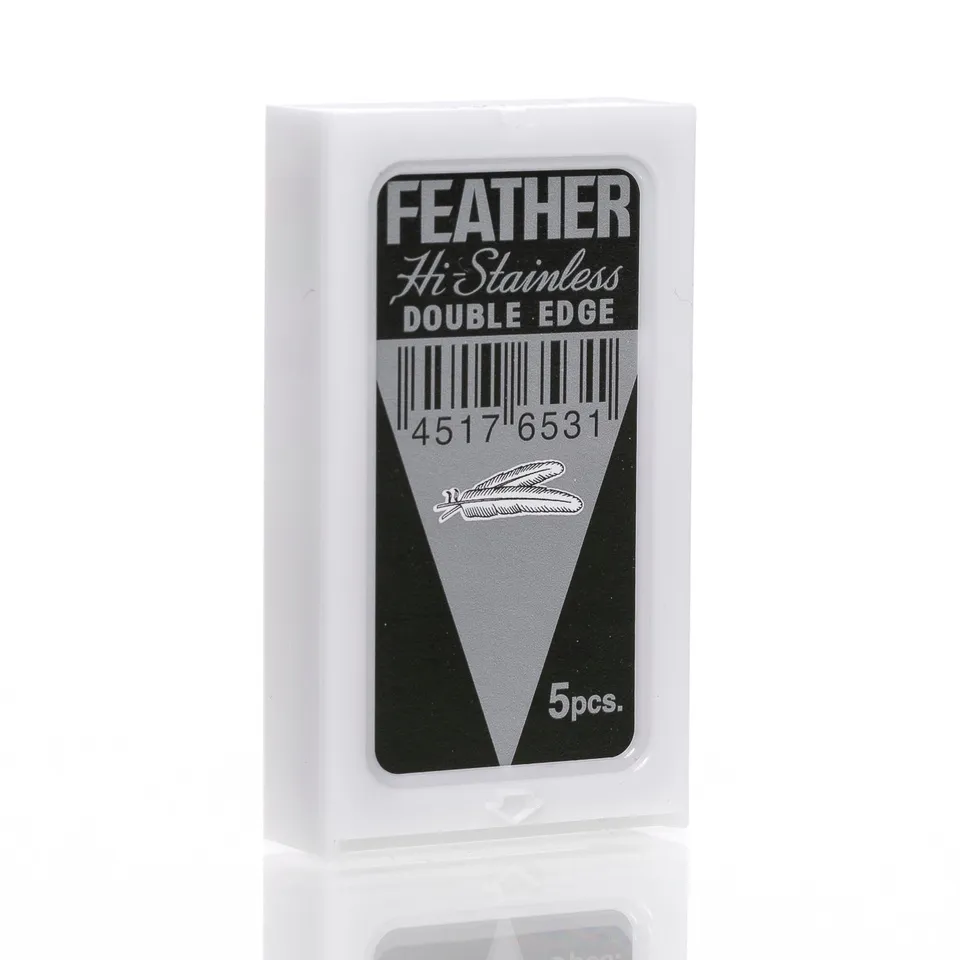 feather-hi-stainless-rasierklingen-double-edge-5-st-ck-scharf image 1