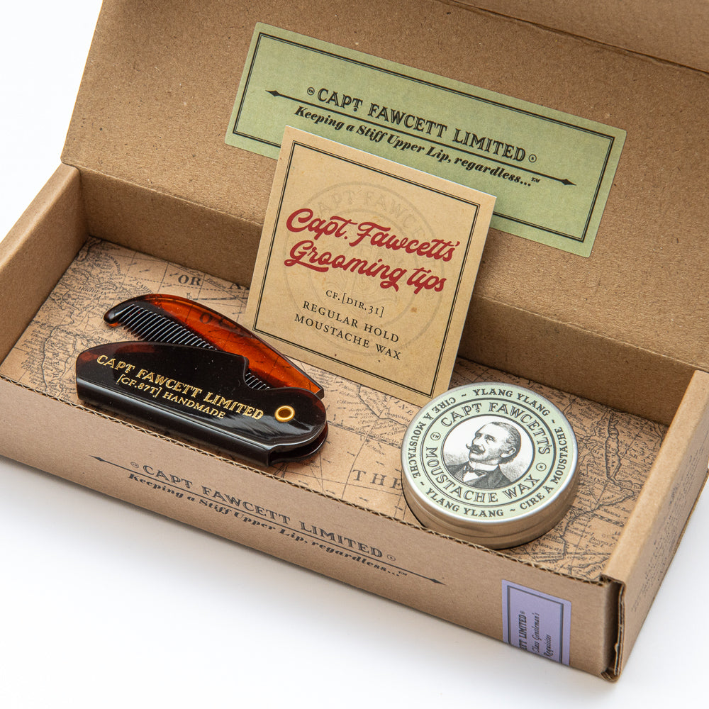 captain-fawcett-moustache-care-schnurrbartwachs-kamm-lavendel image 3