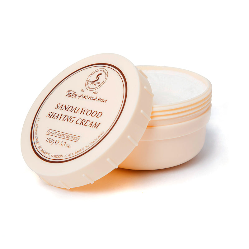 taylor-of-old-bond-street-sandalwood-rasiercreme-150g-im-tiegel-holzig image 2