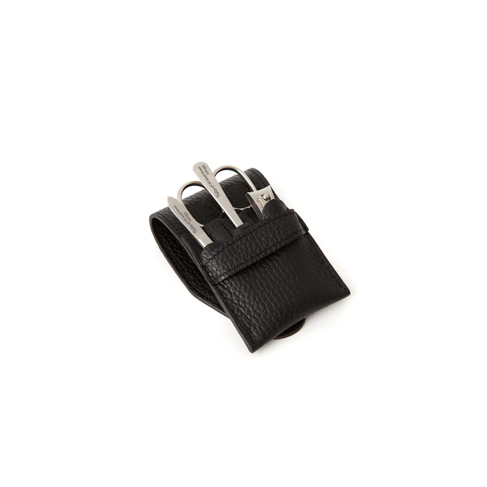 taylor-jermyn-street-manik-re-set-leder-schwarz-edelstahl-4-tlg image 1