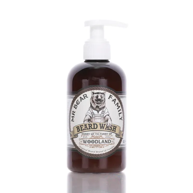 blackbeards-bartpflege-mr-bear-family-bartshampoo-woodland-250ml-holzig-schweden image 1