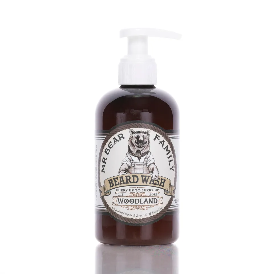 blackbeards-bartpflege-mr-bear-family-bartshampoo-woodland-250ml-holzig-schweden image 1