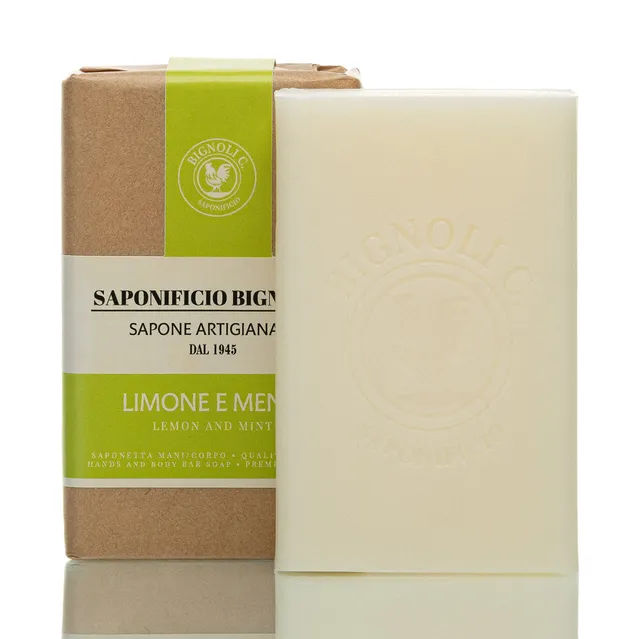 saponificio-bignoli-lemon-mint-st-ckseife-150g-zitrone-minze image 1