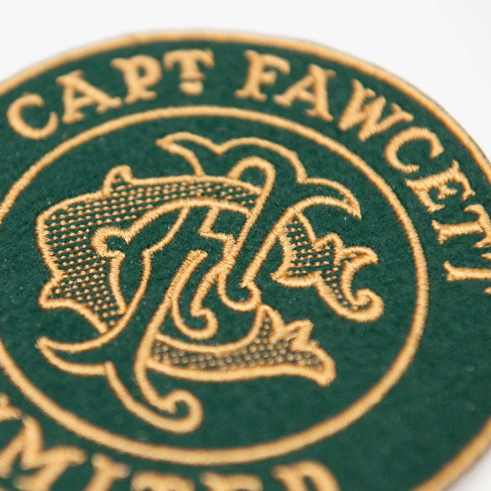 captain-fawcett-aufn-her-filz-patch-gr-n-gold-monogramm image 3