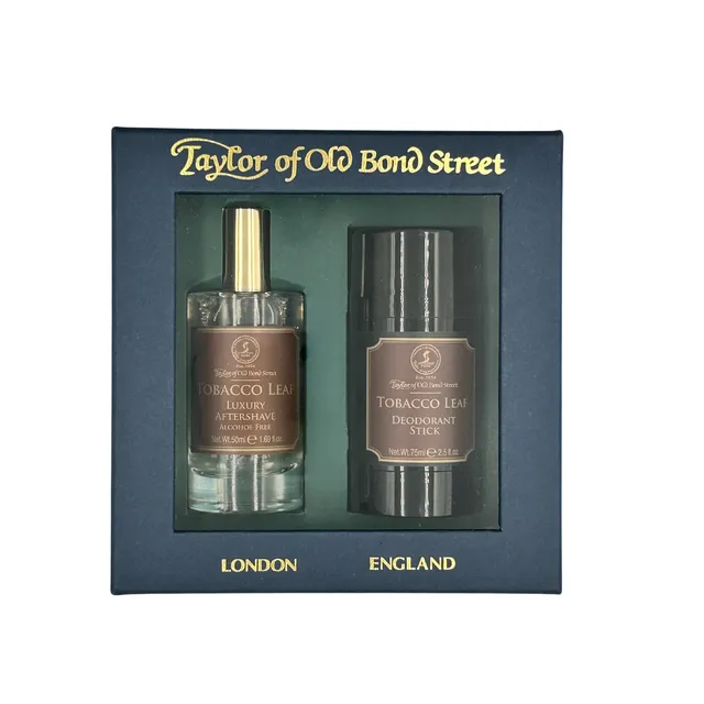 taylor-of-old-bond-street-tobacco-leaf-aftershave-deodorant-geschenkset image 1