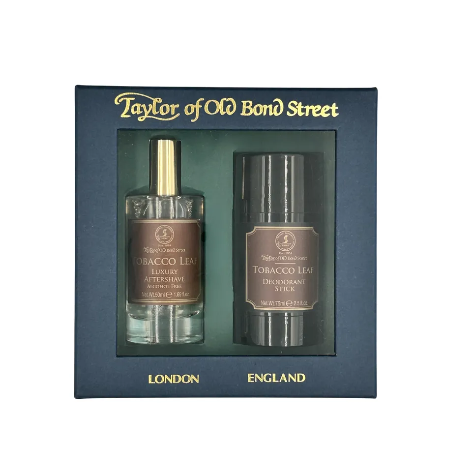 taylor-of-old-bond-street-tobacco-leaf-aftershave-deodorant-geschenkset image 1