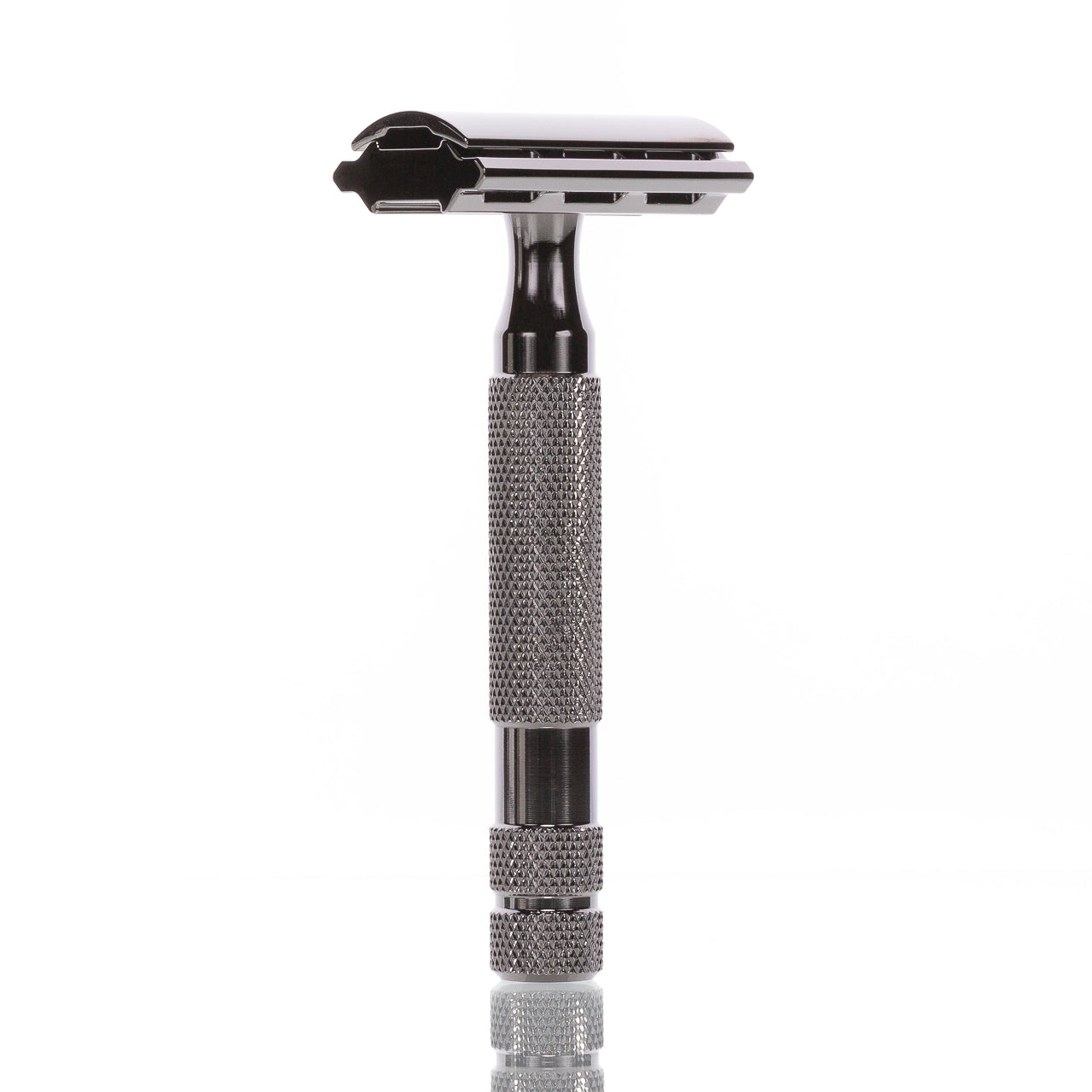 blackbeards-rasur-rasierhobel-6c-gunmetal-geschlossener-kamm-double-edge-6-stufe image 4