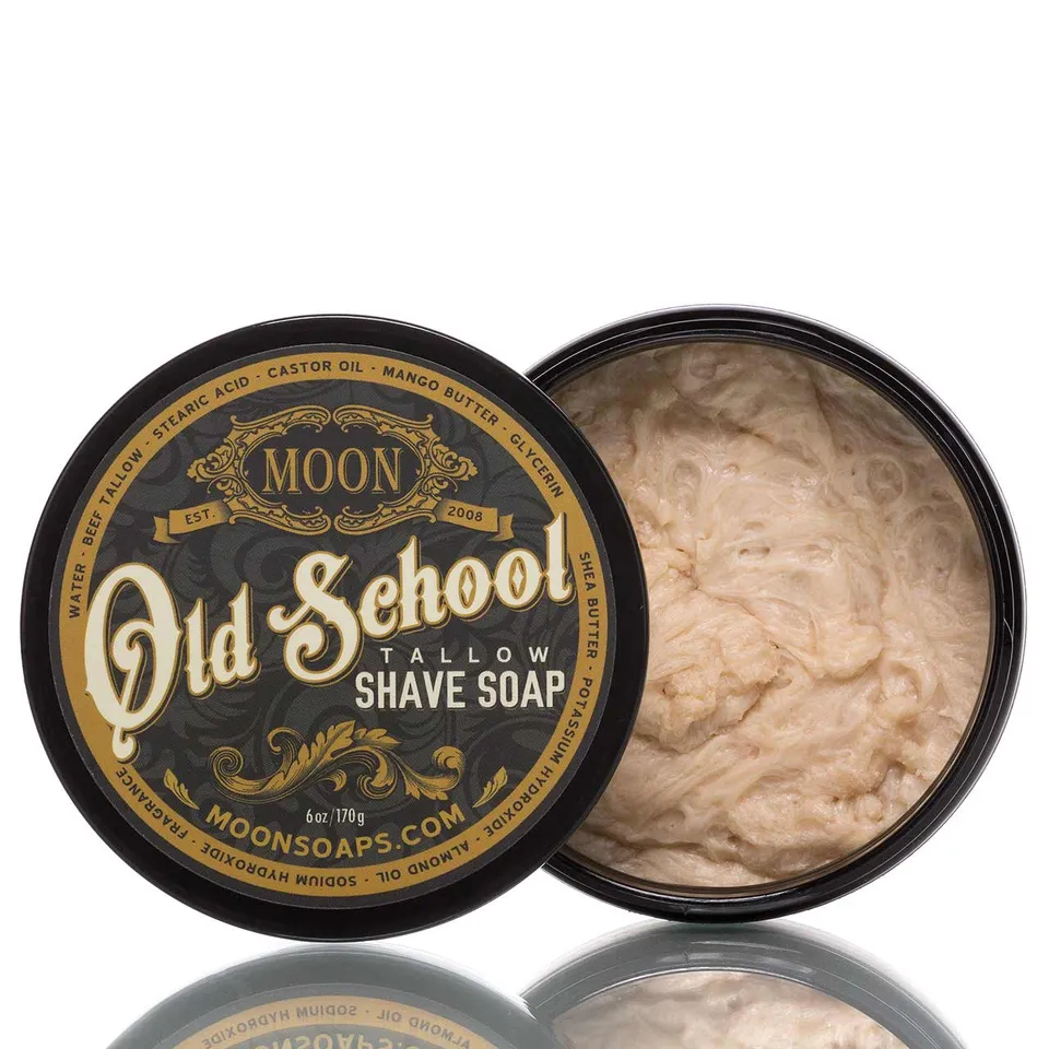 blackbeards-old-school-rasierseife-170g-leder-mahagoni-talg image 1