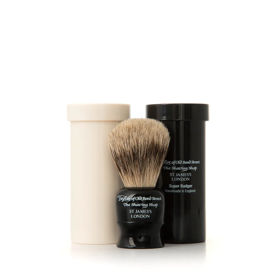 taylor-of-old-bond-street-sandalwood-reise-rasierpinsel-super-badger image 1