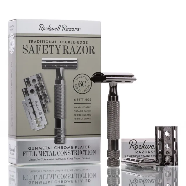 blackbeards-rasur-rasierhobel-6c-gunmetal-geschlossener-kamm-double-edge-6-stufe image 1